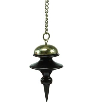PENDULE BOIS TIBETAIN - BOIS PRECIEUX ET LAITON POLI