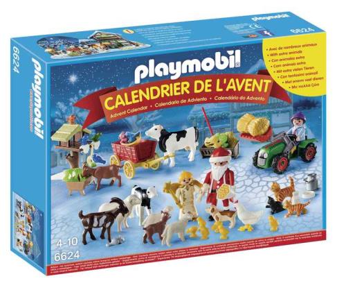 Playmobil Calendrier de l'Avent 6624 Père Noël à la ferme
