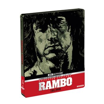 RamboCoffret Rambo La Trilogie Steelbook Edition Limitée Blu-ray 4K Ultra-HD