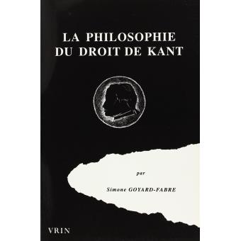 La philosophie du droit de Kant