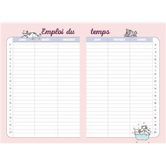 Agenda scolaire chats 2022-2023