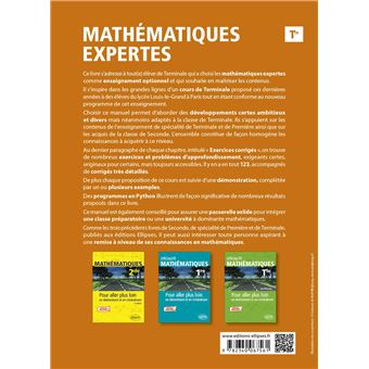 Mathématiques expertes - Terminale