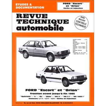 Revue technique automobile 410.3 Ford Escort et Orion Carbu-inj.(80-84)