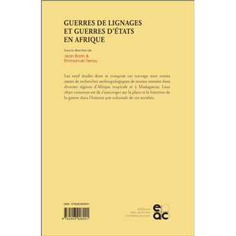 Guerres de lignages et guerres d'Etats en Afrique