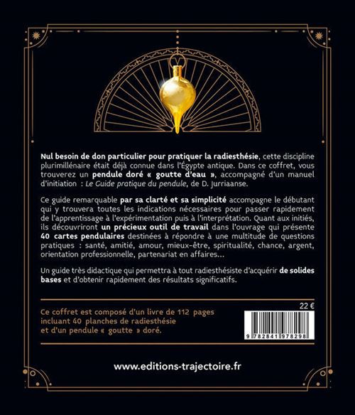 Le Coffret : Le guide pratique du pendule - Achat / Vente pendule  divinatoire Le Coffret : Le guide prati 