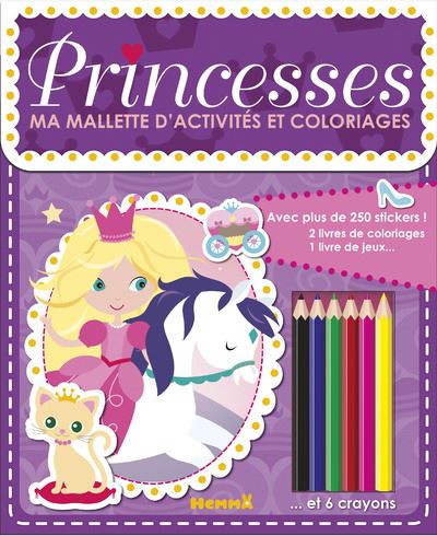 Princesses ma mallette d'activites et coloriages