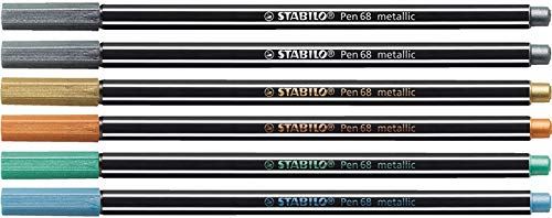 Feutre métallisé – STABILO Pen 68 metallic - Lot x 10 feutres