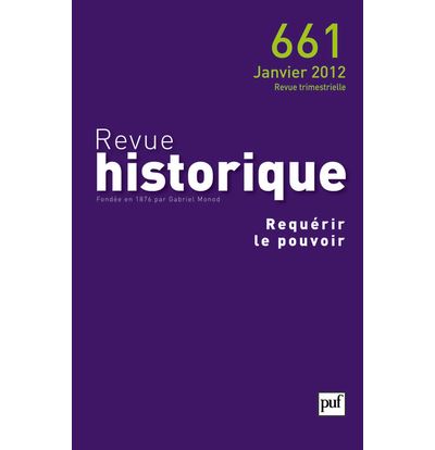 Revue historique 2012