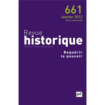 Revue historique 2012