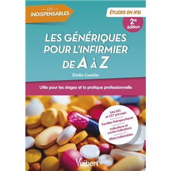 Les génériques pour l'infirmier de A à Z - Double classement DCI - Princeps