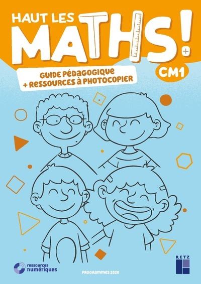 Haut les maths CM1- Guide pégagogique + ressources à photocopier ED 2021 - Nathalie Pfaff - broché