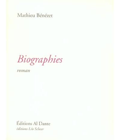 Biographies - Mathieu Bénézet - broché