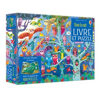 Dans la nuit - Coffret Livre et puzzle