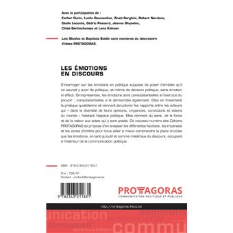 Les émotions en discours