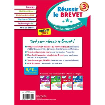 Réussir le BREVET 2021 : nouveau Brevet 3e