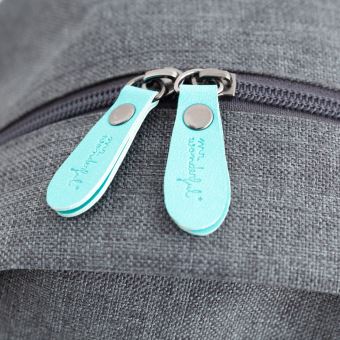 Sac à dos Mr. Wonderful Be kind and work hard Bleu et Rose