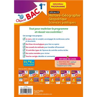 Objectif Bac SPECIALITE Histoire-Géo, géopolitique et sciences politiques 1re