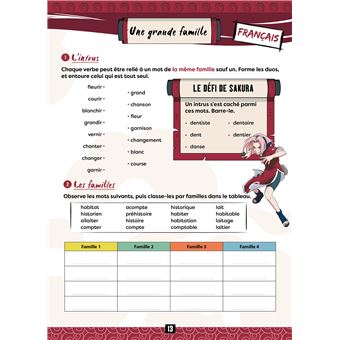 NARUTO - Cahier de vacances  du CE1 au CE2