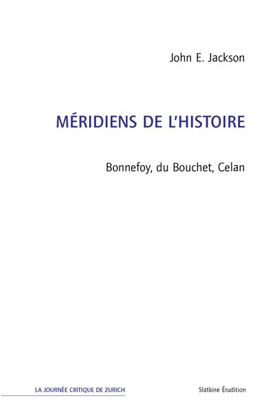 Méridiens de l'histoire - John E. Jackson - broché