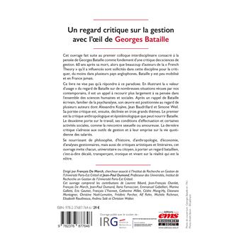 Un regard critique sur la gestion avec l'oeil de Georges Bataille