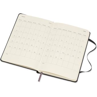 Agenda 2020 Semainier Vertical Poche Noir Rigide