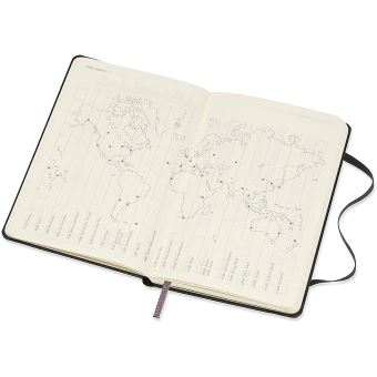 Agenda 2020 Semainier Vertical Poche Noir Rigide