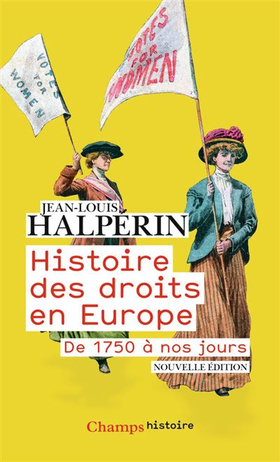 Histoire des droits en Europe - Jean-Louis Halpérin - Poche