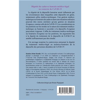 Dignité du cadavre humain médico-légal en contexte CoViD-19