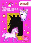 Licorne Emoji - Mon journal intime avec sequins