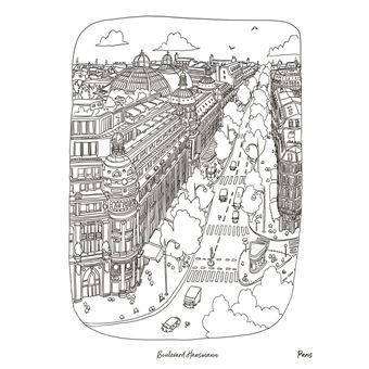 PARIS 20 affiches à colorier et à encadrer - Edition Artiste