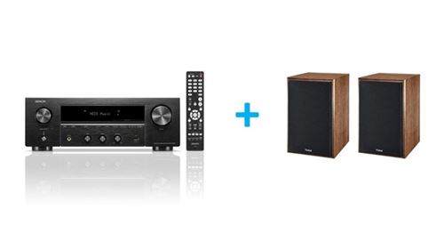 Amplificateur Hi-Fi Denon DRA-900H Noir + une paire d’enceintes bibliothèque Magnat Monitor S30 Noyer