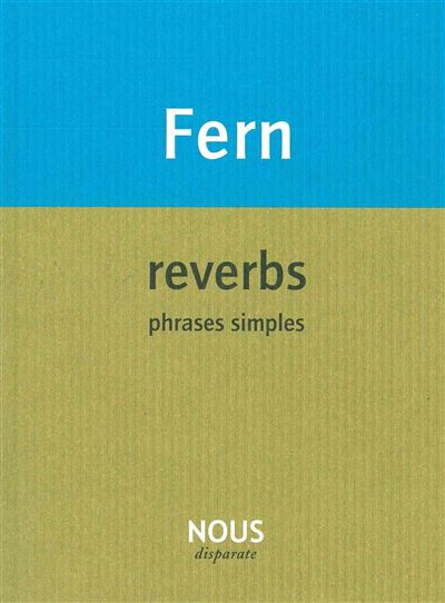 Reverbs - Bruno Fern - broché