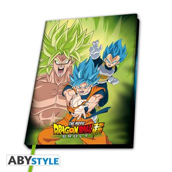 Cahier A5 Dragon Ball Broly vs Goku et Vegeta