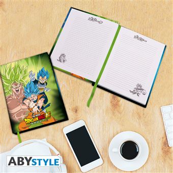 Cahier A5 Dragon Ball Broly vs Goku et Vegeta