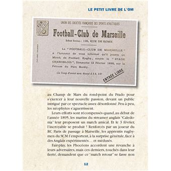 Licence Officielle Livre 'L'histoire de l'Olympique de Marseille' - tightR  - tightR