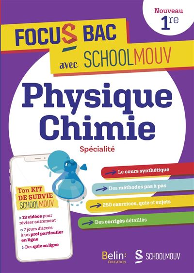 FOCUS BAC Physique-Chimie Spécialité Première - Benjamin Presson - broché