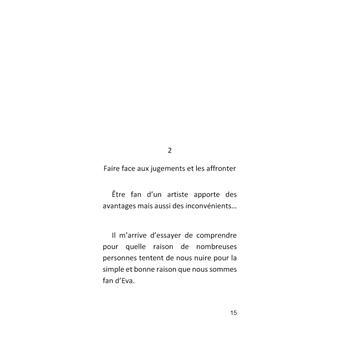 "Croyez en vous, croyez en vos rêves", Eva