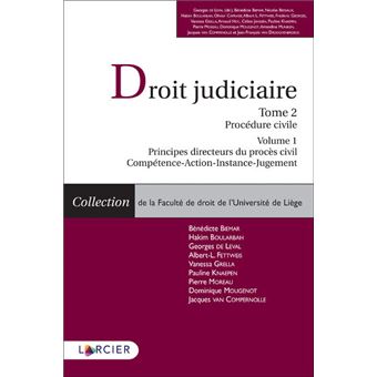 Droit Judiciaire Procédure Civile - V1 - Tome 2 Volume 1. Principes ...