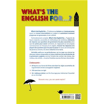 What's the english for...?