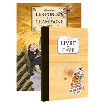 Les fondus du vin : Champagne + livre de cave offert
