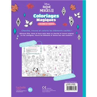 LA REINE DES NEIGES 2 - Coloriages Magiques - Colorie et trouve - Disney