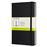 Carnet classique format moyen Moleskine à pages blanches couverture rigide Noir