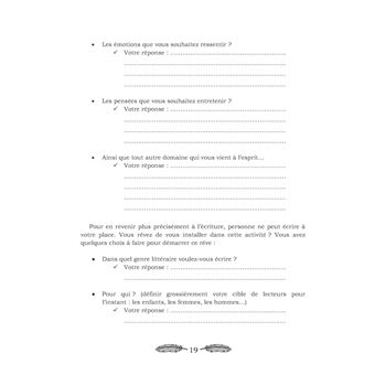 S'installer dans l'écriture