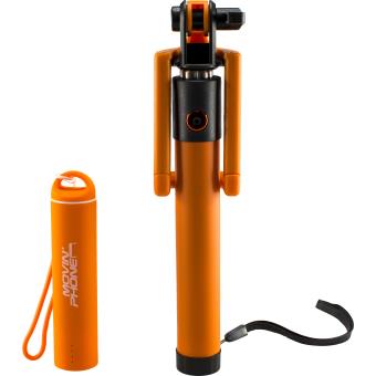 Perche Selfie Movin'Phone 18-72 mm Bluetooth + Powerbank 2000 mAh Orange - 1