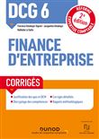 DCG 6 Finance d'entreprise - Corrigés