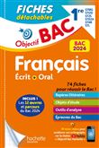 Objectif BAC 2024 Fiches détachables Français 1res STMG - STI2D - ST2S - STL - STD2A - STHR, BAC 202