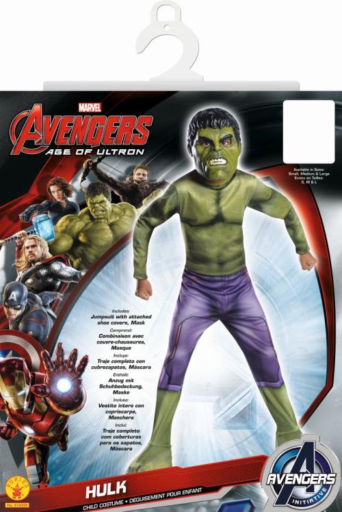Rubie's-déguisement officiel - Marvel- Déguisement Pour Enfant Luxe Hulk  Avengers 2 - Taille L- I-610429L