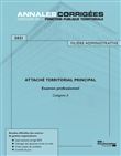 Attaché territorial principal 2021 Examen professionnel