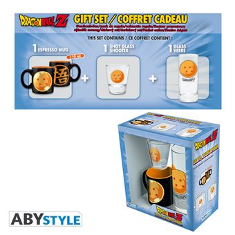 Coffret cadeau : verre, shooter, mini mug Boule de cristal Dragon Ball