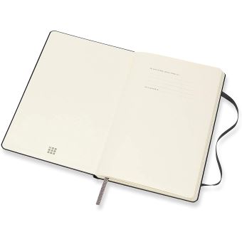 Agenda 2020 semainier Vertical Grand Format Noir Rigide